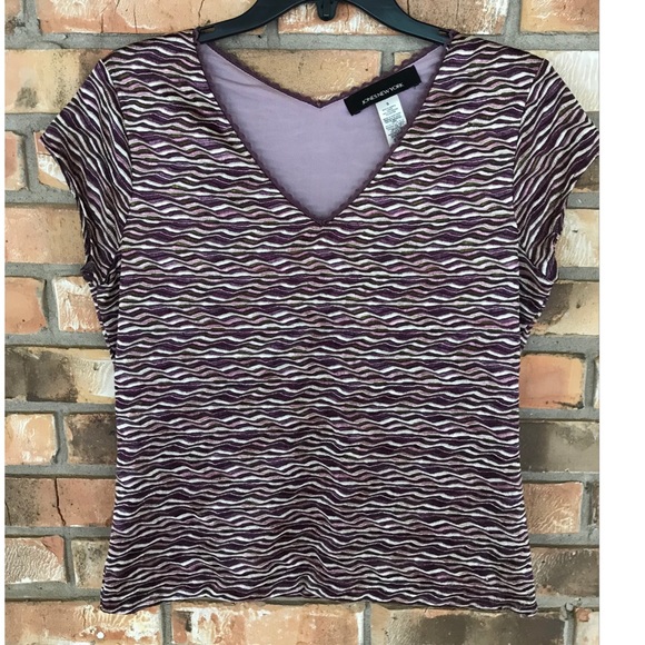 Jones New York Women’s Multicolored Short Sleeve Top Size Small - Picture 1 of 8